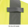 ANSI Class 3 Short Sleeve Hi-Vis Safety Vest, Lime - Mic Tab